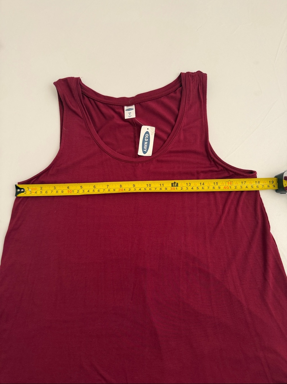 Old Navy Luxe burgundy sleeveless swingy tank top M - Picture 5 of 10